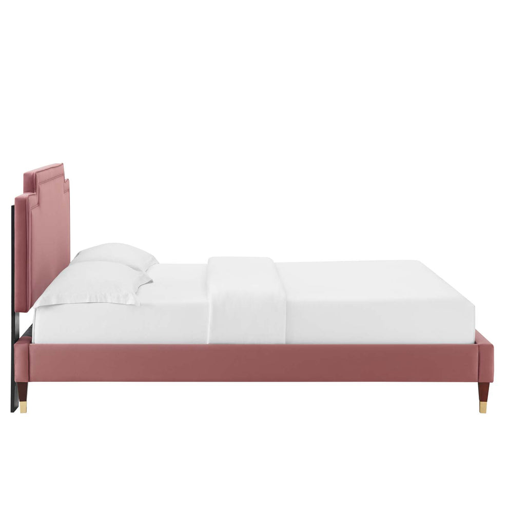 Liva Performance Velvet King Bed By Modway - MOD-6841 | Beds | Modishstore - 17