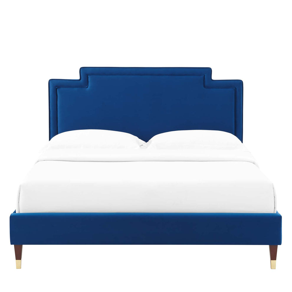 Liva Performance Velvet King Bed By Modway - MOD-6841 | Beds | Modishstore - 29