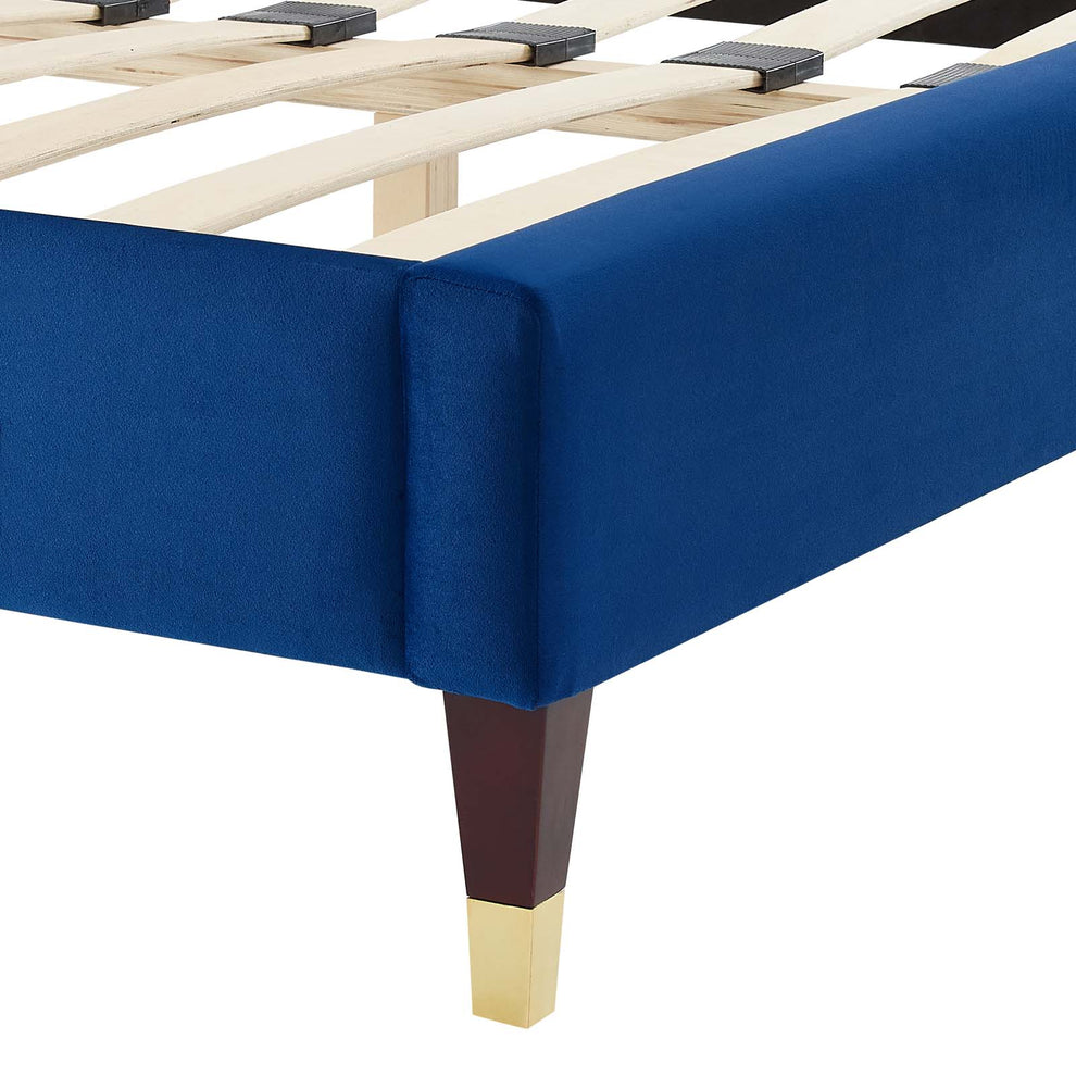 Liva Performance Velvet King Bed By Modway - MOD-6841 | Beds | Modishstore - 30