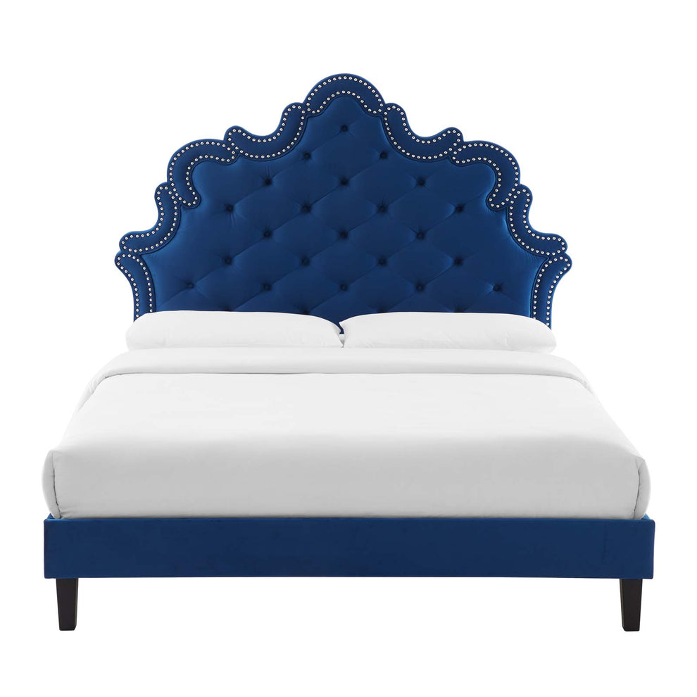 Sasha Button-Tufted Performance Velvet King Bed By Modway - MOD-6842 | Beds | Modishstore - 29