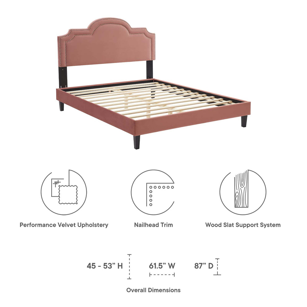 Aviana Performance Velvet King Bed By Modway - MOD-6844 | Beds | Modishstore - 21