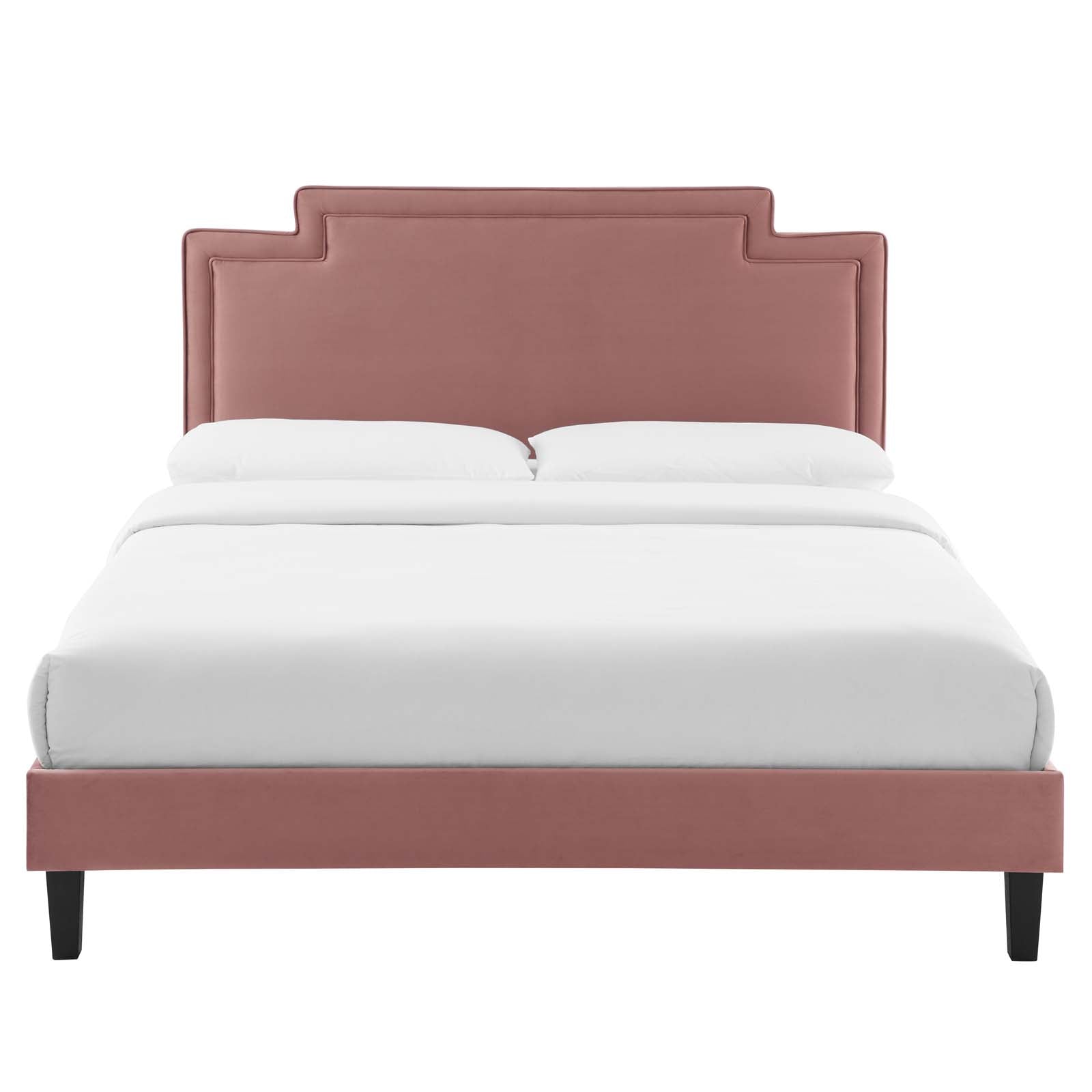Liva Performance Velvet King Bed By Modway - MOD-6846 | Beds | Modishstore - 18
