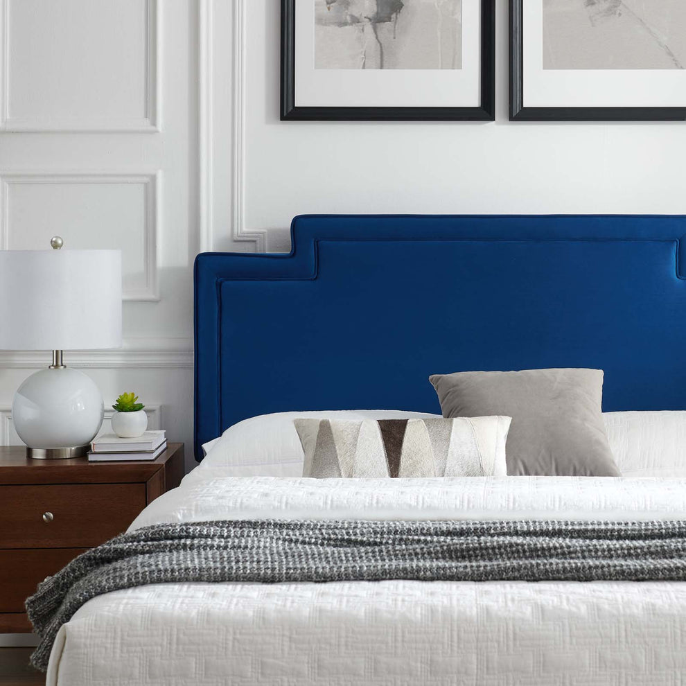 Liva Performance Velvet King Bed By Modway - MOD-6846 | Beds | Modishstore - 24