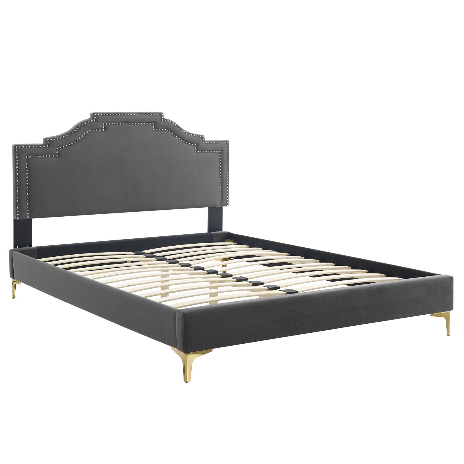 Adelaide Performance Velvet Twin Platform Bed By Modway - MOD-6850 | Beds | Modishstore - 9