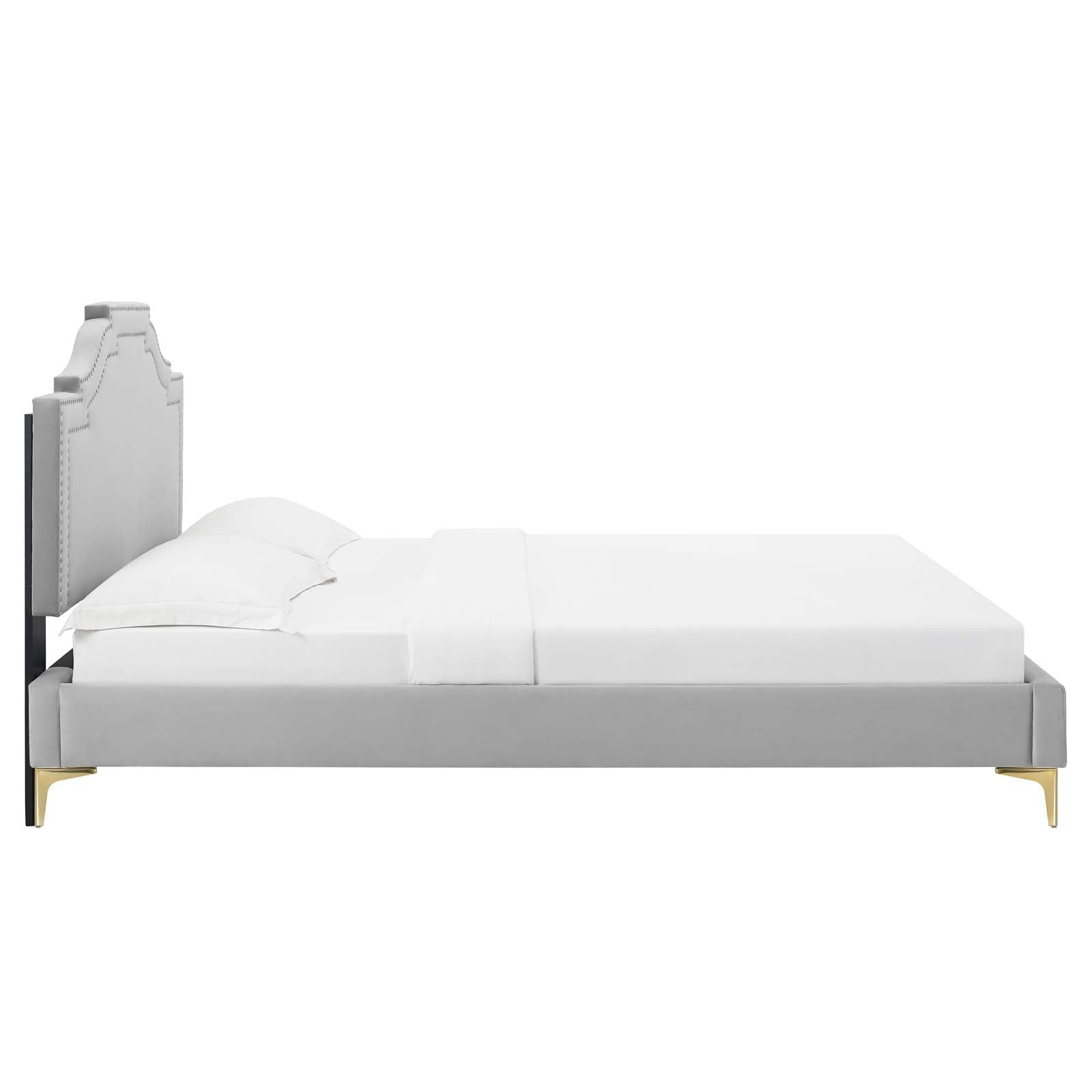 Adelaide Performance Velvet Twin Platform Bed By Modway - MOD-6850 | Beds | Modishstore - 36
