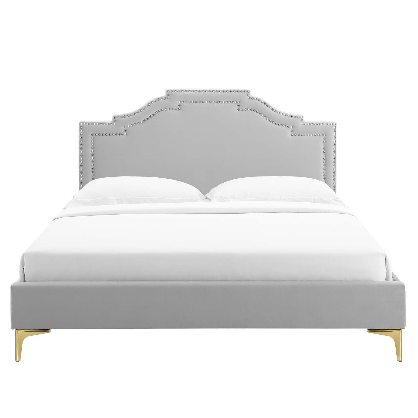 Adelaide Performance Velvet Twin Platform Bed By Modway - MOD-6850 | Beds | Modishstore - 42