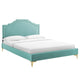 Adelaide Performance Velvet Twin Platform Bed By Modway - MOD-6850 | Beds | Modishstore - 43