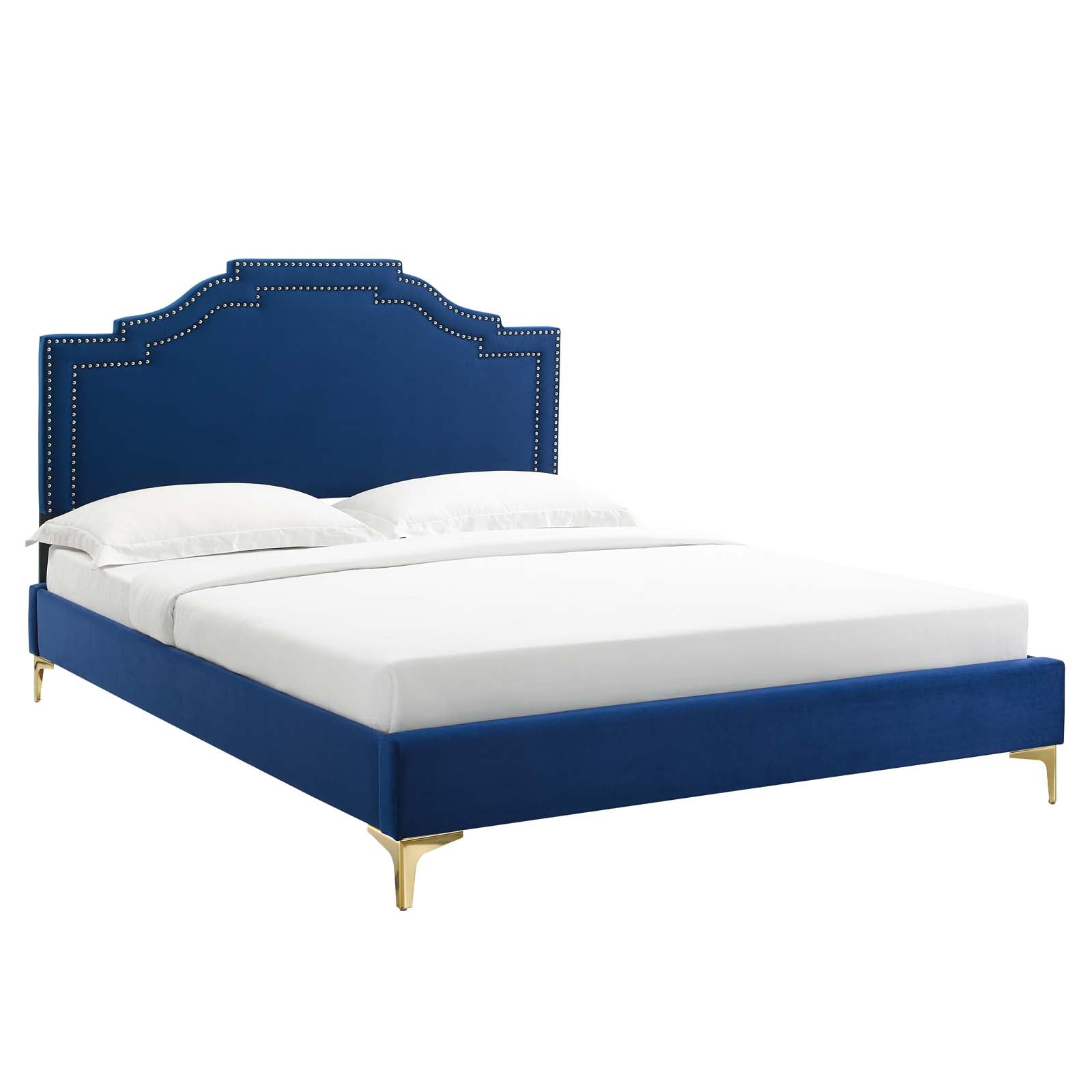 Adelaide Performance Velvet Twin Platform Bed By Modway - MOD-6850 | Beds | Modishstore - 57