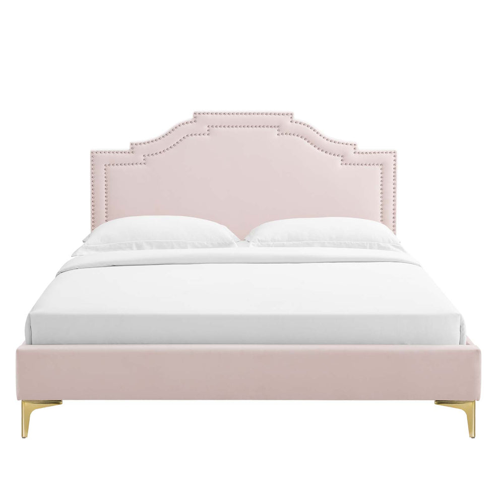 Adelaide Performance Velvet Twin Platform Bed By Modway - MOD-6850 | Beds | Modishstore - 84
