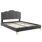 Emerson Performance Velvet Full Platform Bed By Modway - MOD-6853 | Beds | Modishstore - 9
