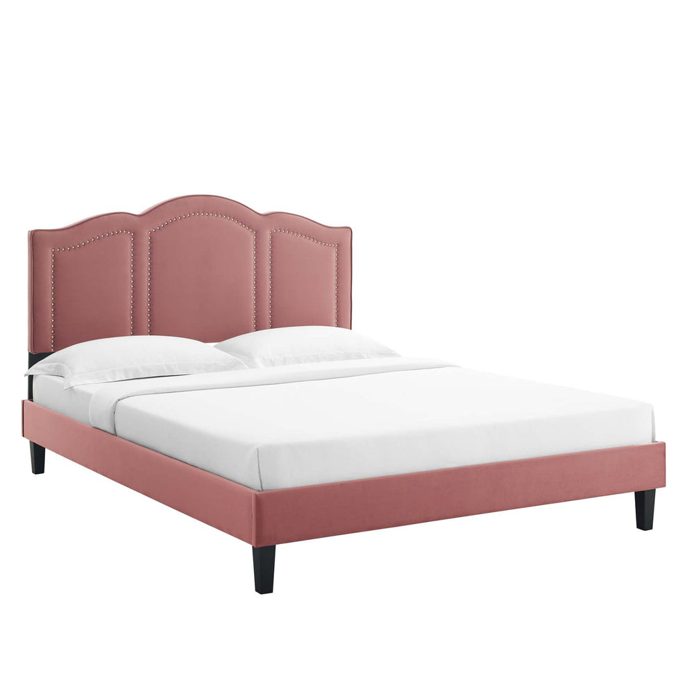 Emerson Performance Velvet Full Platform Bed By Modway - MOD-6855 | Beds | Modishstore - 14