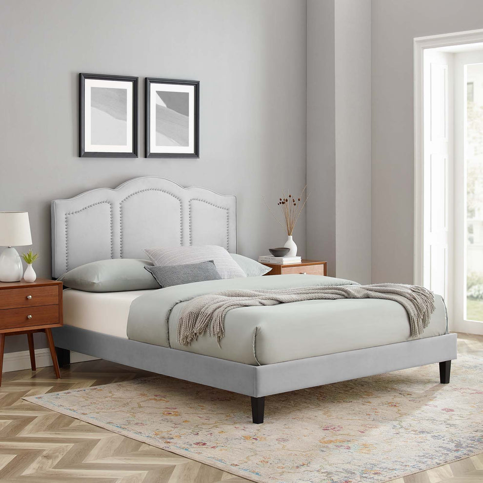 Emerson Performance Velvet Full Platform Bed By Modway - MOD-6855 | Beds | Modishstore - 32