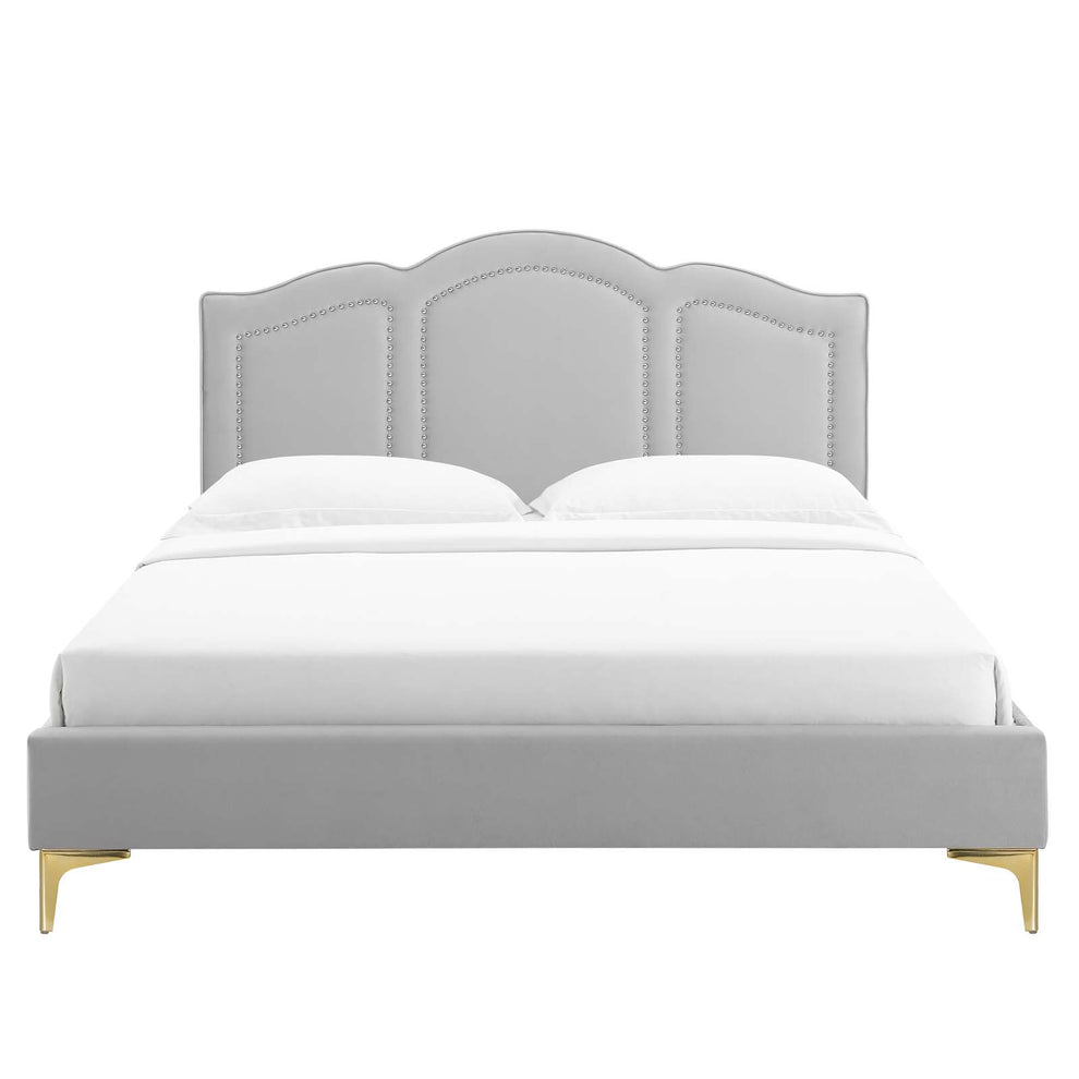 Emerson Performance Velvet King Platform Bed By Modway - MOD-6859 | Beds | Modishstore - 28