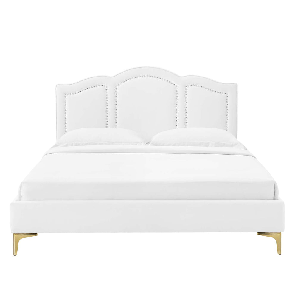 Emerson Performance Velvet King Platform Bed By Modway - MOD-6859 | Beds | Modishstore - 98