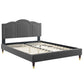 Emerson Performance Velvet King Platform Bed By Modway - MOD-6860 | Beds | Modishstore - 9