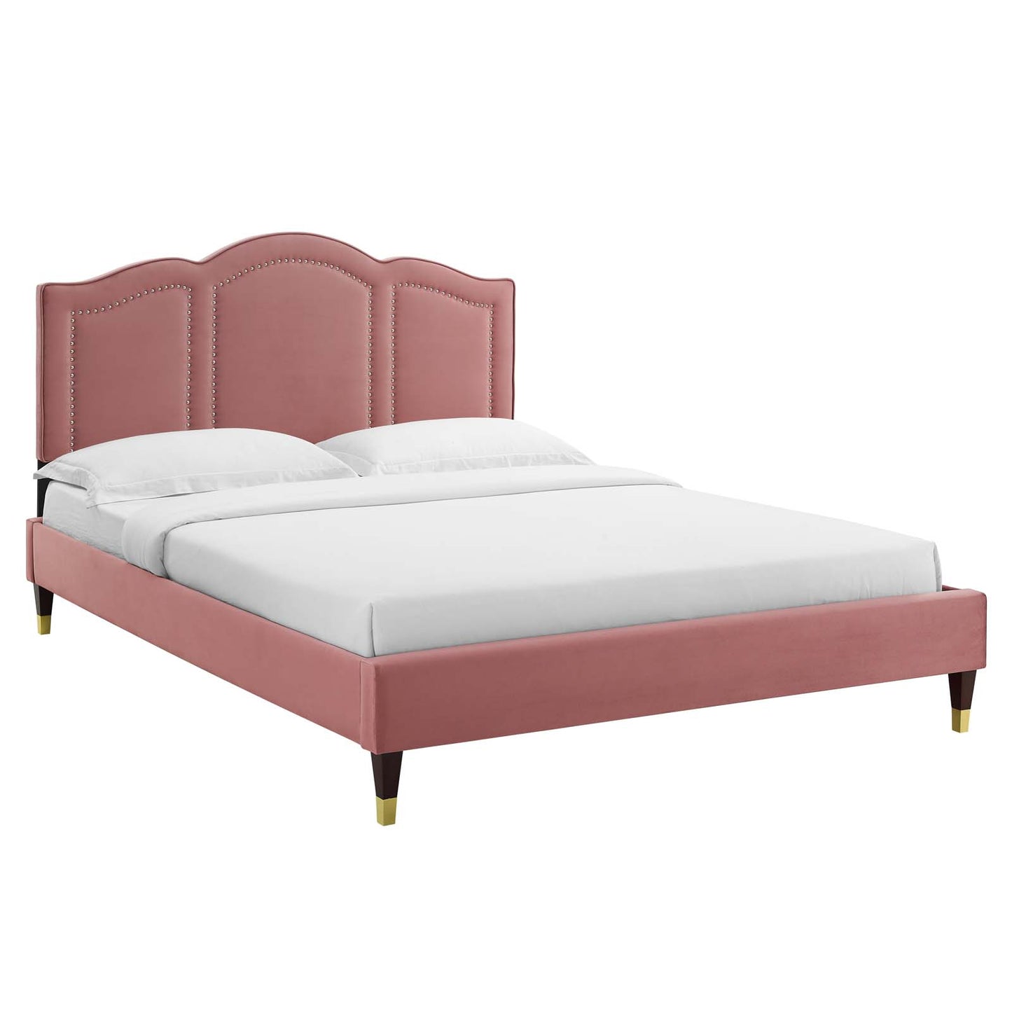 Emerson Performance Velvet King Platform Bed By Modway - MOD-6860 | Beds | Modishstore - 15