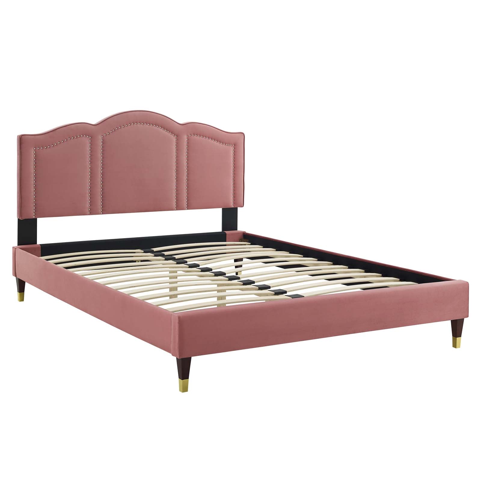 Emerson Performance Velvet King Platform Bed By Modway - MOD-6860 | Beds | Modishstore - 23