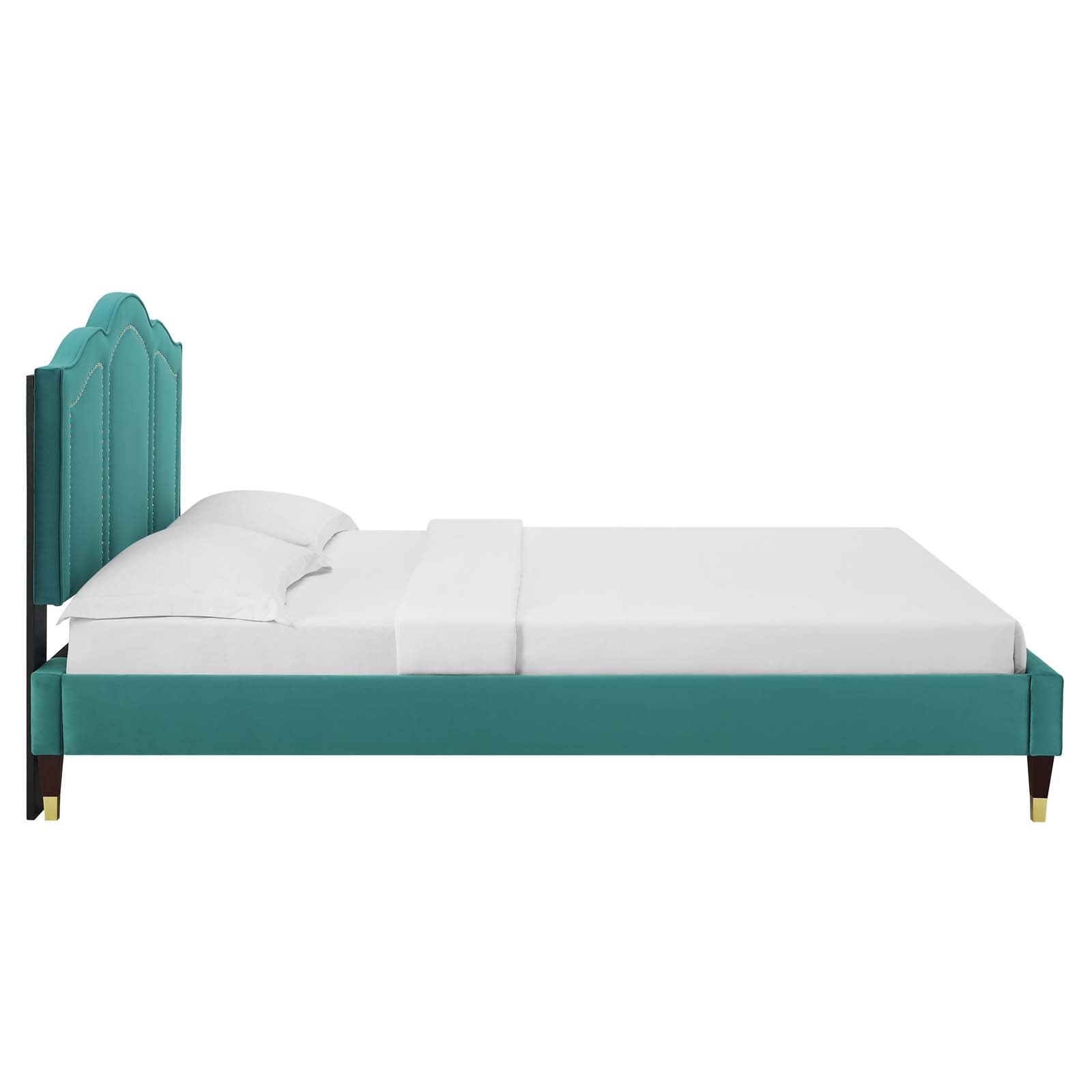 Emerson Performance Velvet King Platform Bed By Modway - MOD-6860 | Beds | Modishstore - 78