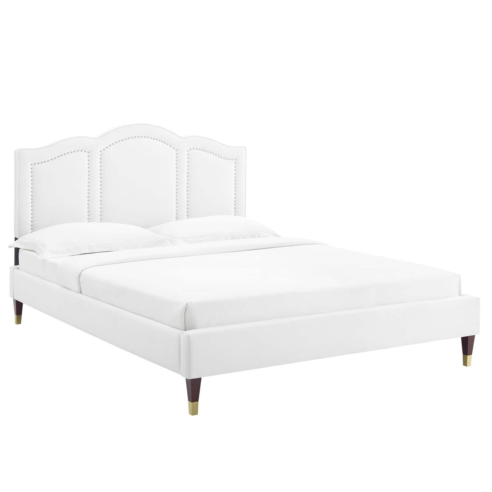 Emerson Performance Velvet King Platform Bed By Modway - MOD-6860 | Beds | Modishstore - 85
