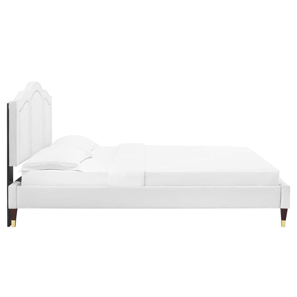 Emerson Performance Velvet King Platform Bed By Modway - MOD-6860 | Beds | Modishstore - 91