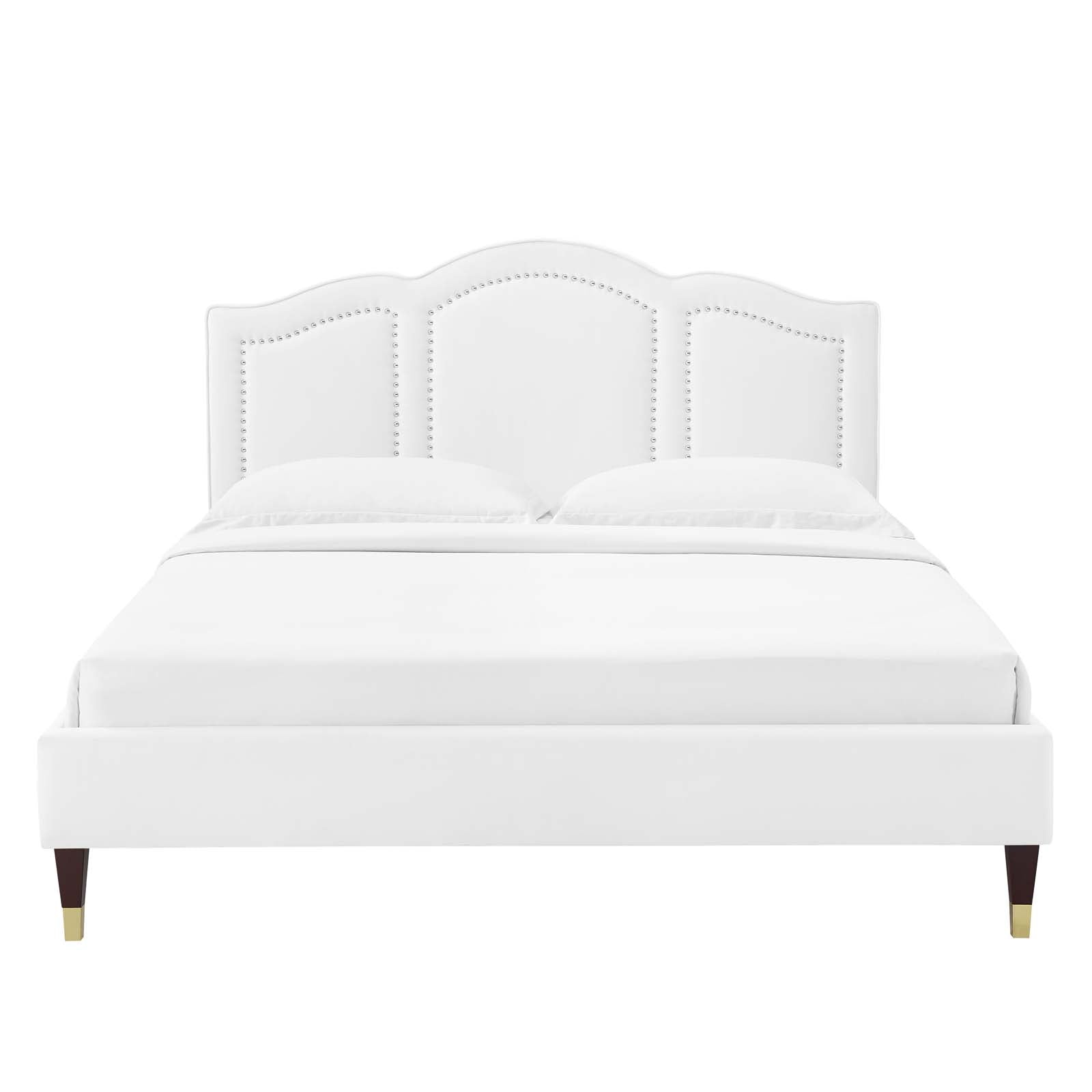 Emerson Performance Velvet King Platform Bed By Modway - MOD-6860 | Beds | Modishstore - 96