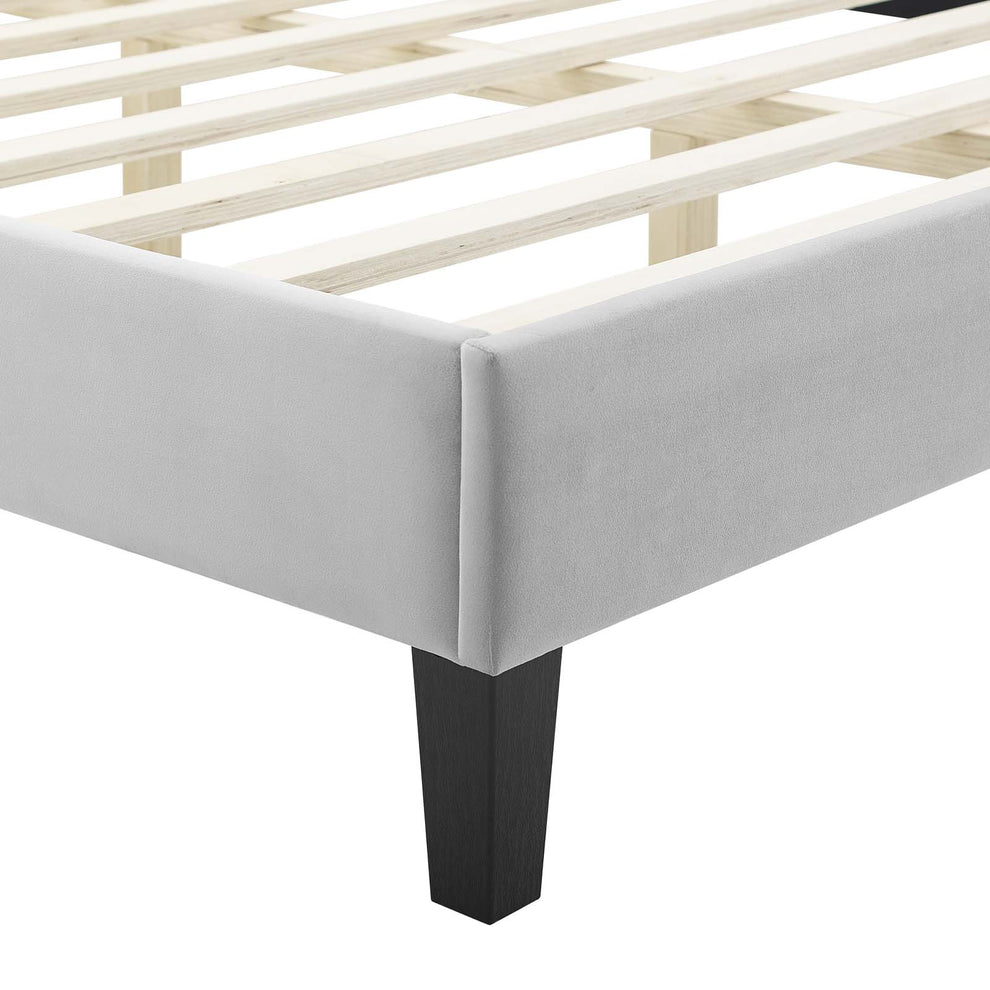 Emerson Performance Velvet King Platform Bed By Modway - MOD-6861 | Beds | Modishstore - 35