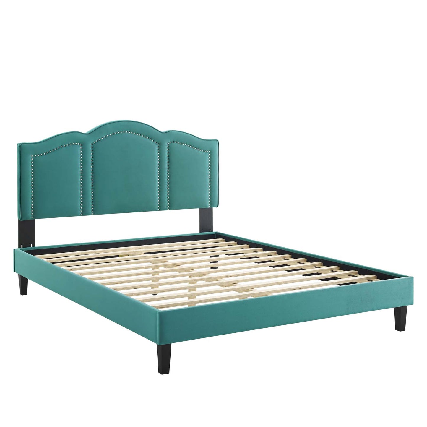 Emerson Performance Velvet King Platform Bed By Modway - MOD-6861 | Beds | Modishstore - 85
