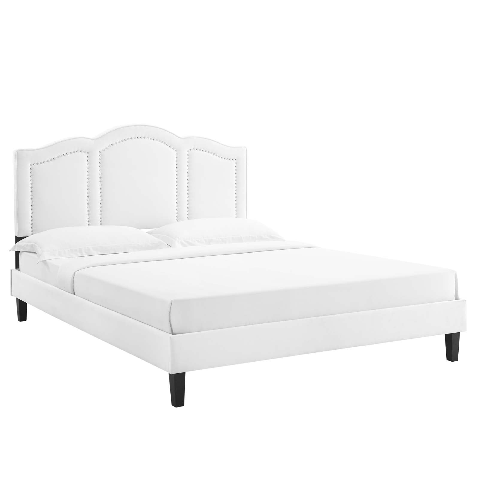 Emerson Performance Velvet King Platform Bed By Modway - MOD-6861 | Beds | Modishstore - 91