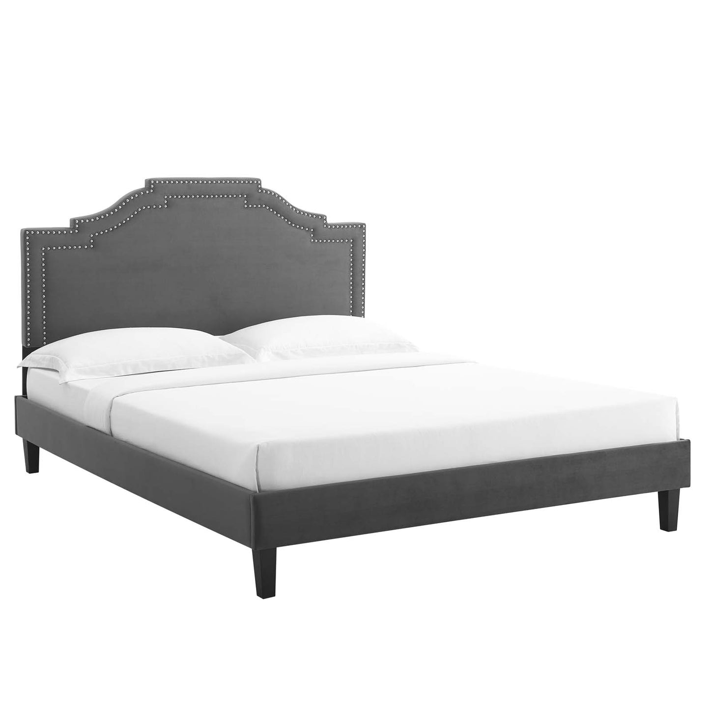 Adelaide Performance Velvet King Platform Bed By Modway - MOD-6864 | Beds | Modishstore - 2