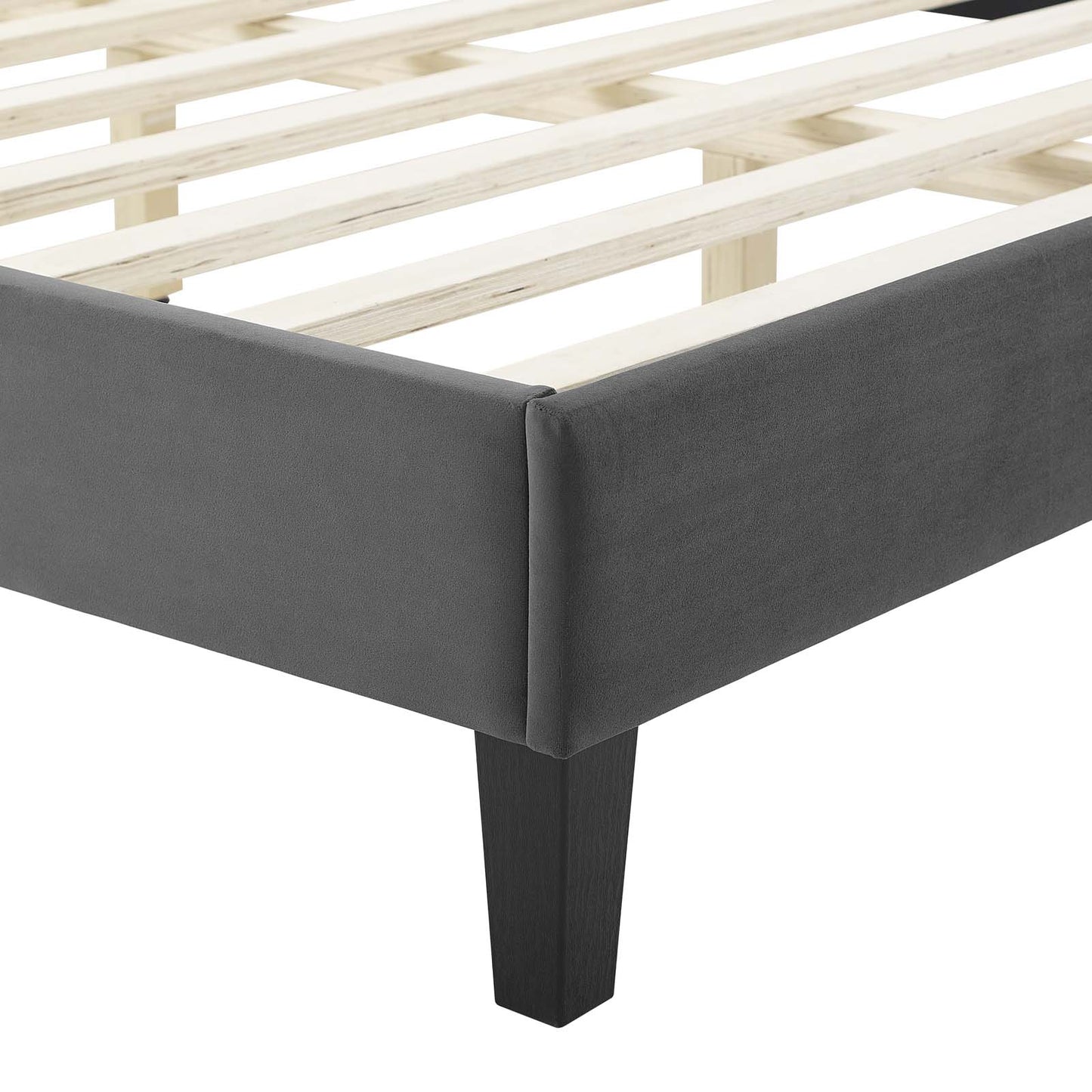 Adelaide Performance Velvet King Platform Bed By Modway - MOD-6864 | Beds | Modishstore - 9