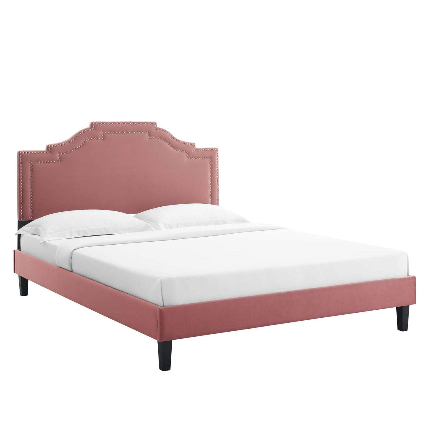 Adelaide Performance Velvet King Platform Bed By Modway - MOD-6864 | Beds | Modishstore - 14