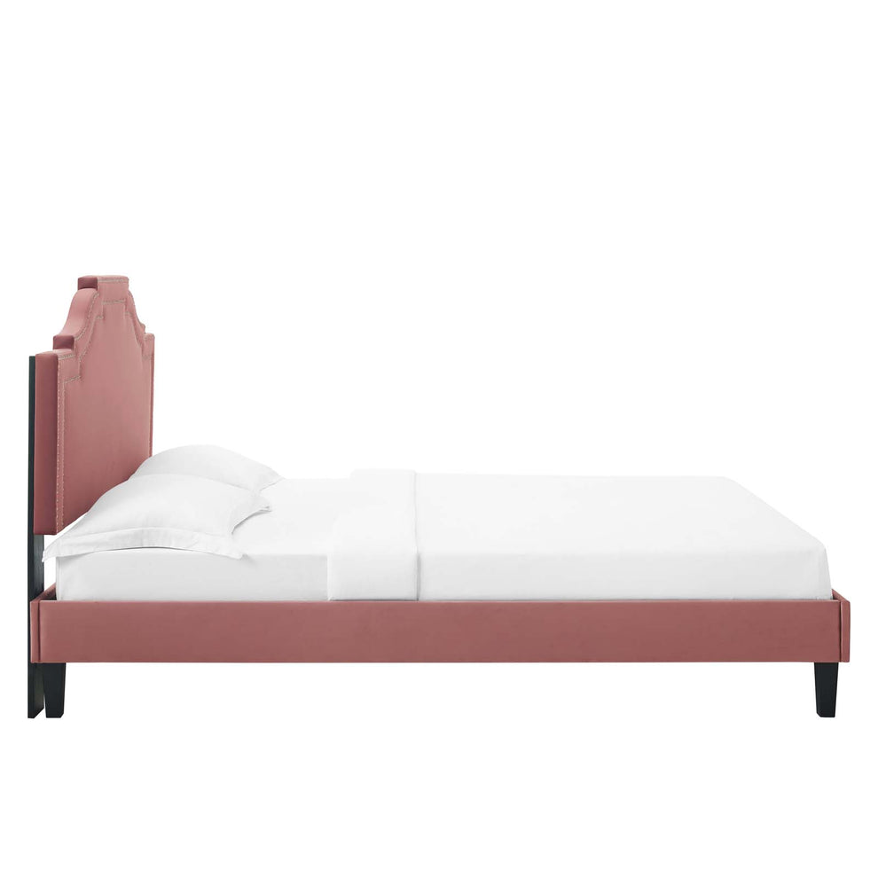 Adelaide Performance Velvet King Platform Bed By Modway - MOD-6864 | Beds | Modishstore - 20