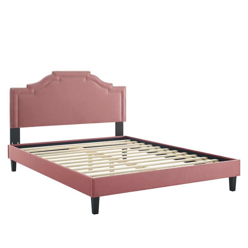 Adelaide Performance Velvet King Platform Bed By Modway - MOD-6864 | Beds | Modishstore - 21