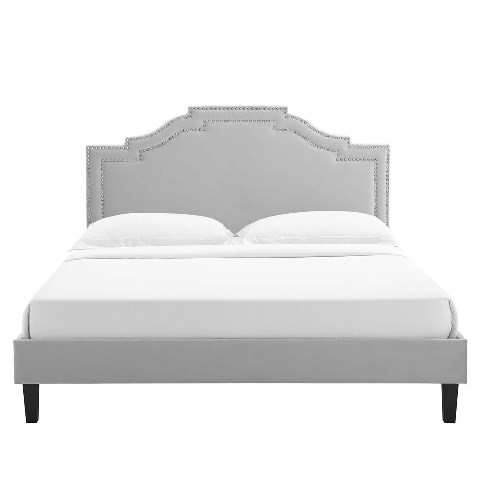 Adelaide Performance Velvet King Platform Bed By Modway - MOD-6864 | Beds | Modishstore - 38