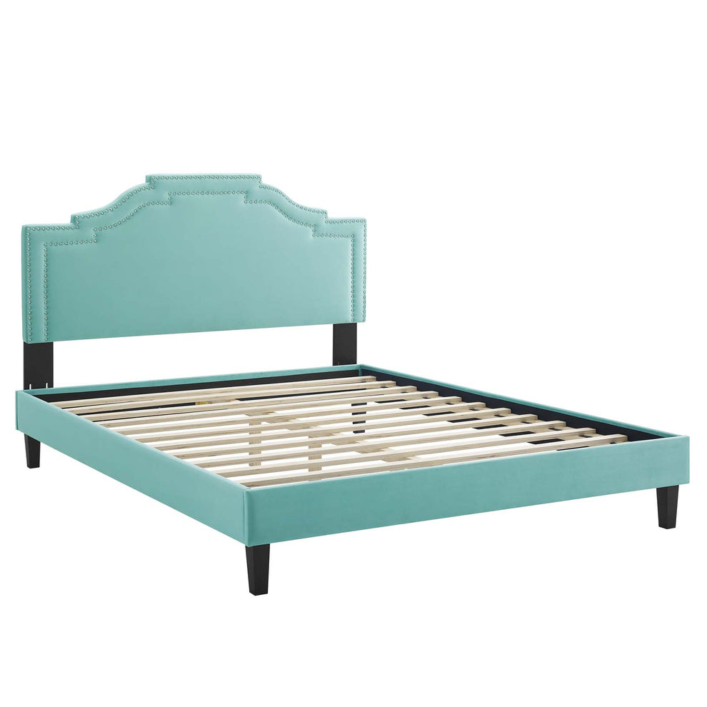 Adelaide Performance Velvet King Platform Bed By Modway - MOD-6864 | Beds | Modishstore - 47
