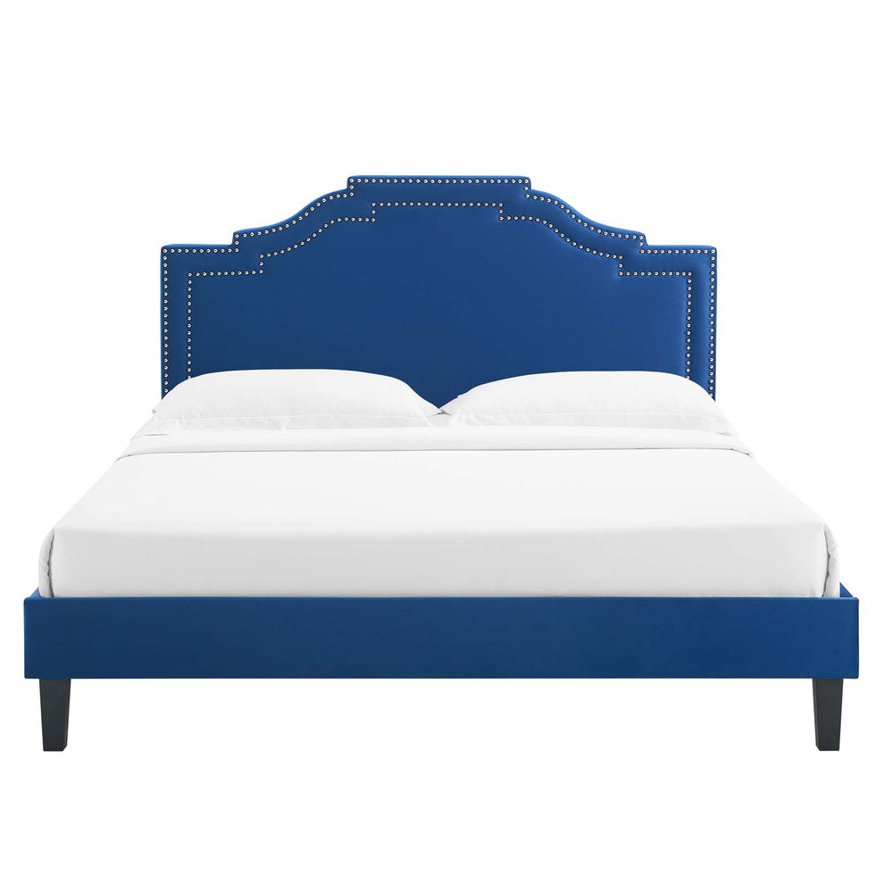 Adelaide Performance Velvet King Platform Bed By Modway - MOD-6864 | Beds | Modishstore - 64