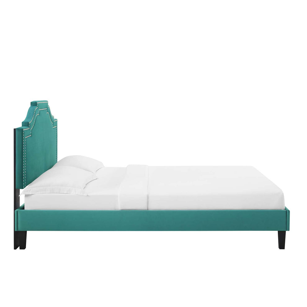Adelaide Performance Velvet King Platform Bed By Modway - MOD-6864 | Beds | Modishstore - 85