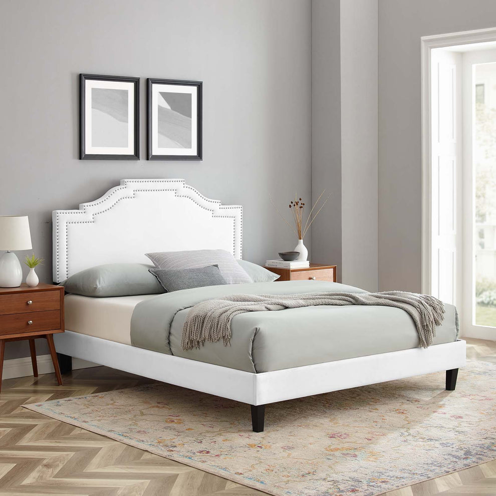 Adelaide Performance Velvet King Platform Bed By Modway - MOD-6864 | Beds | Modishstore - 97
