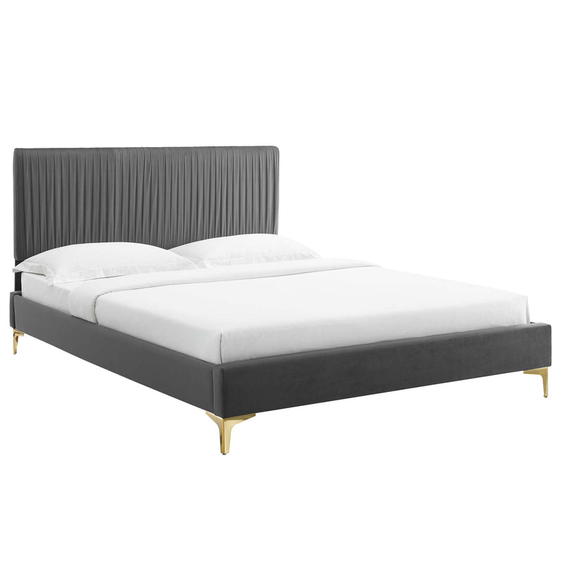 Modway Peyton Performance Velvet Twin Platform Bed - MOD-6865 | Beds | Modishstore - 2