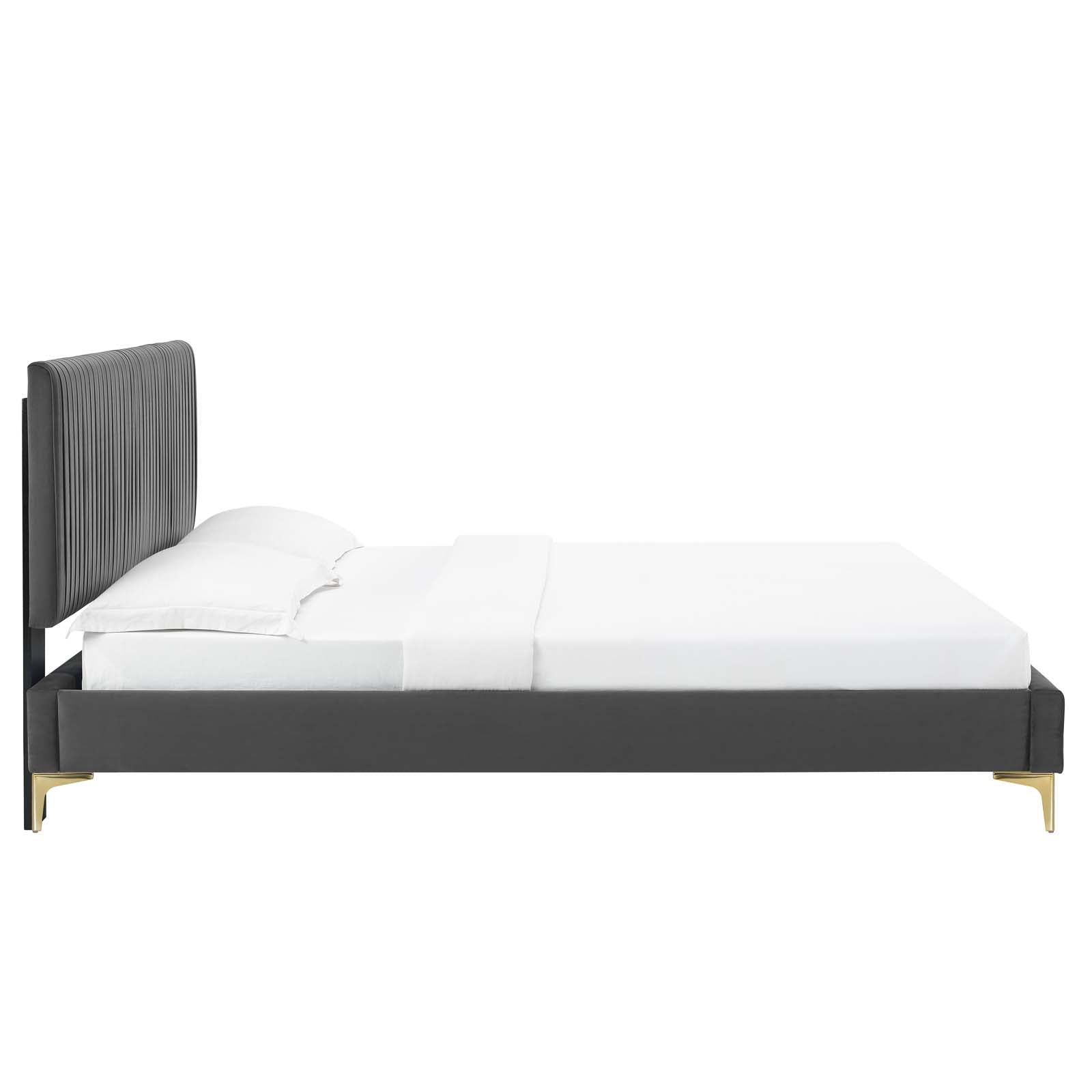 Modway Peyton Performance Velvet Twin Platform Bed - MOD-6865 | Beds | Modishstore - 5