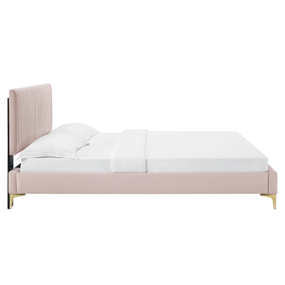 Modway Peyton Performance Velvet Twin Platform Bed - MOD-6865 | Beds | Modishstore - 42
