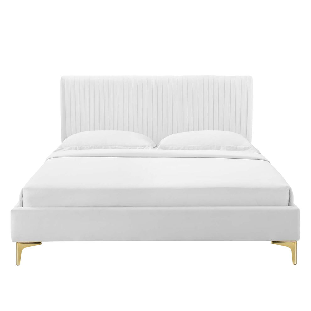 Modway Peyton Performance Velvet Twin Platform Bed - MOD-6865 | Beds | Modishstore - 58