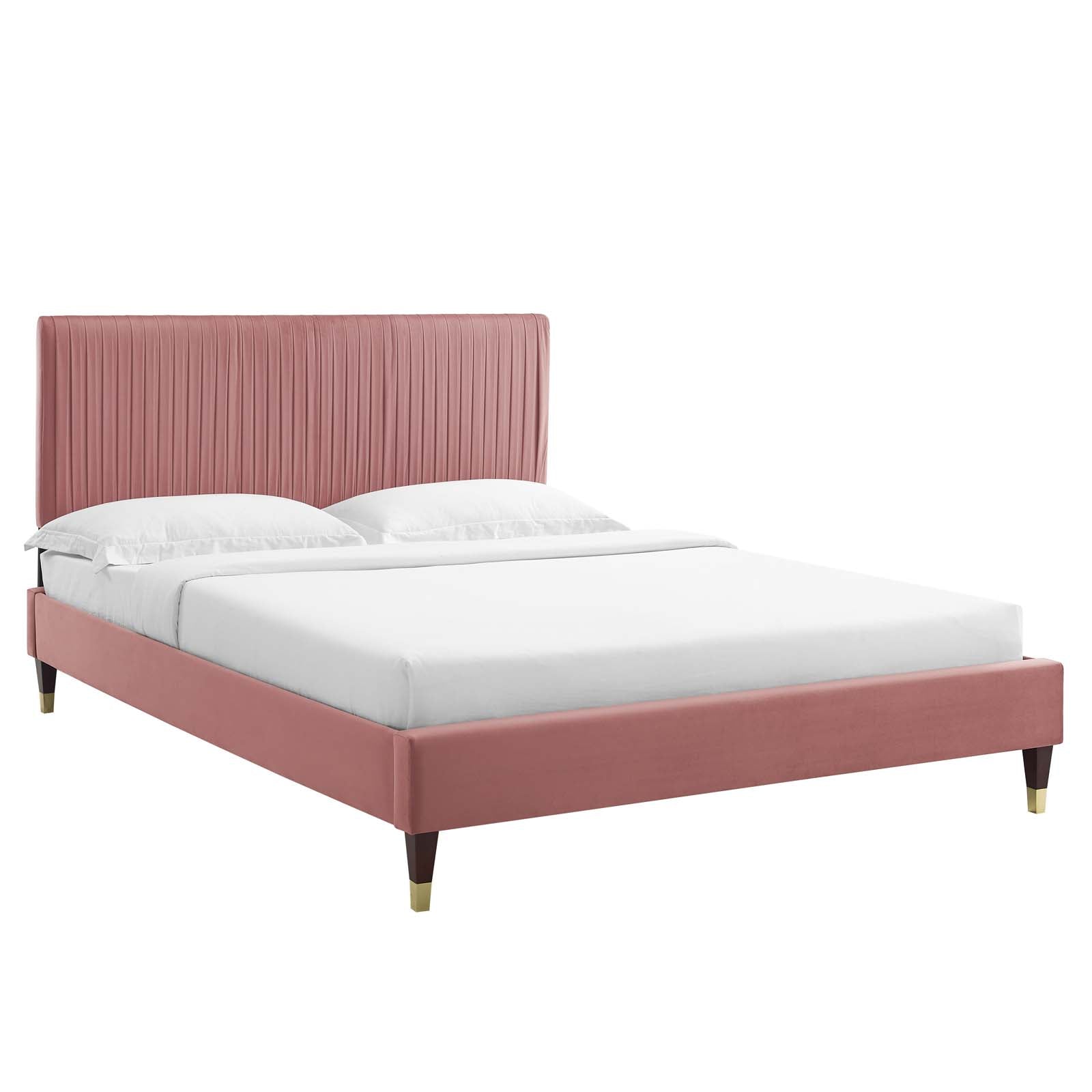 Modway Peyton Performance Velvet Twin Platform Bed - MOD-6866 | Beds | Modishstore - 10
