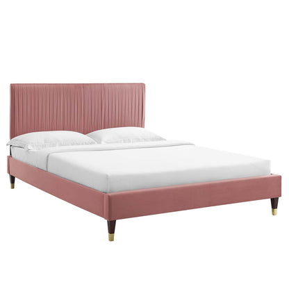 Modway Peyton Performance Velvet Twin Platform Bed - MOD-6866 | Beds | Modishstore - 10