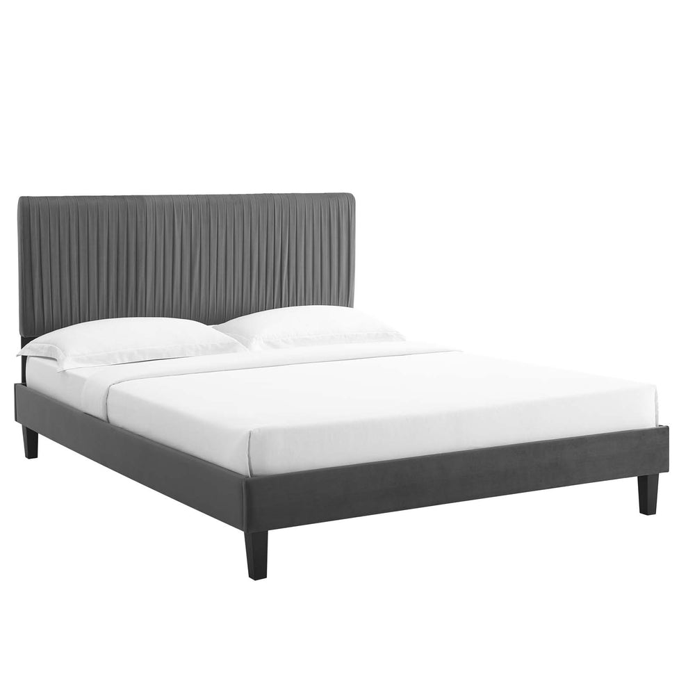 Modway Peyton Performance Velvet Twin Platform Bed - MOD-6867 | Beds | Modishstore - 2