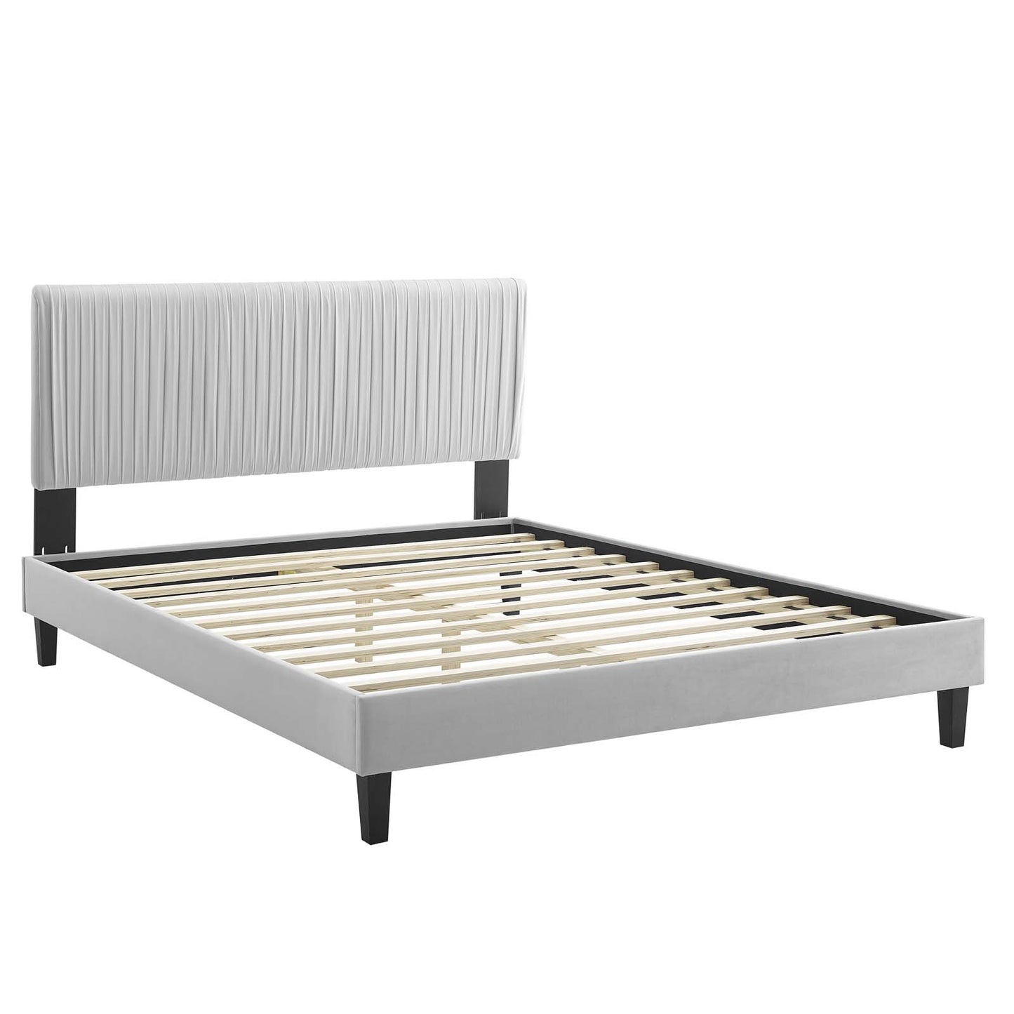 Modway Peyton Performance Velvet Twin Platform Bed | Beds | Modishstore-17