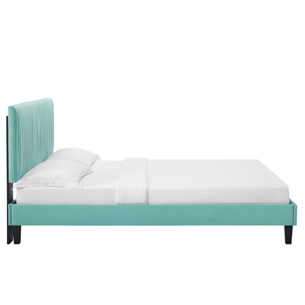 Modway Peyton Performance Velvet Twin Platform Bed - MOD-6867 | Beds | Modishstore - 26