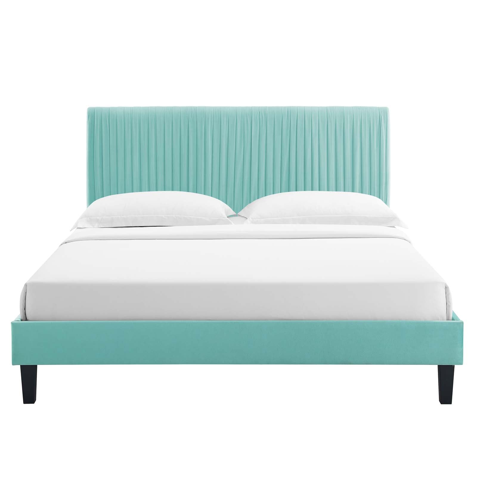 Modway Peyton Performance Velvet Twin Platform Bed - MOD-6867 | Beds | Modishstore - 27