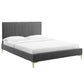 Modway Peyton Performance Velvet Full Platform Bed | Beds | Modishstore-2