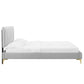 Modway Peyton Performance Velvet Full Platform Bed | Beds | Modishstore-19